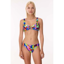Ayyıldız 6644 Sarı Pembe Toparlayıcı Bikini Takımı