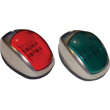 Remkay Oval Seyir Feneri – Krom Kasa (Sancak & Iskele / 12V Led)