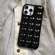 Darkom Iphone 14 Pro Max Uyumlu Kalp Desenli Darbe Emici Özelliğe Sahip Kılıf