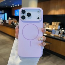 Darkom Iphone 16 Pro Uyumlu Düz Renkli Darbe Emici Özelliğe Sahip Magsafe Özelliği Aktif Çalışan Kılıf