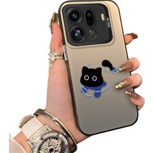 HONTINGA Oppo Find X9 Pro 5g ile Uyumlu Kılıfı Silikon Kenar Sert Arka Düşüme Önleyici Basitlik Anti Düşme Kamera Korumali Kedi Desen Telefon Kılıfı Kadın ve Erkek Için Uygundur K1-0845