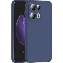 Darkom Oppo Reno 13 Pro Uyumlu Düz Renkli Içi Kadife Darbe Emici Özelliğe Sahip Silikon Kılıf.