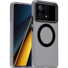 Darkom Poco X6 Pro Uyumlu Düz Renkll Magsafe Kablosuz Şarj Özelliği Aktif Çalışan Kılıf