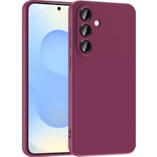 Darkom Samsung Galaxy S25FE Uyumlu Düz Renkli Içi Kadife Darbe Emici Özelliğe Sahip Silikon Kılıf.