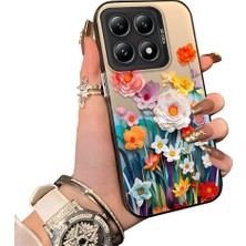 HONTINGA Xiaomi 14T 5g ile Uyumlu Kılıfı Silikon Kenar Sert Arka Düşüme Önleyici Basitlik Anti Düşme Kamera Korumali Çiçek Desen Telefon Kılıfı Kadın ve Erkek Için Uygundur K1-0859