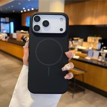 Darkom Iphone 16 Pro Uyumlu Düz Renkli Darbe Emici Özelliğe Sahip Magsafe Özelliği Aktif Çalışan Kılıf
