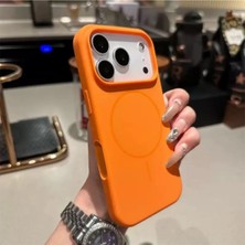 Darkom Iphone 16 Pro Uyumlu Düz Renkli Darbe Emici Özelliğe Sahip Magsafe Özelliği Aktif Çalışan Kılıf