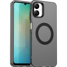 Darkom Samsung Galaxy A06 Uyumlu Düz Renkll Magsafe Kablosuz Şarj Özelliği Aktif Olarak Çalışan Kılıf