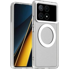 Darkom Poco X6 Pro Uyumlu Düz Renkll Magsafe Kablosuz Şarj Özelliği Aktif Çalışan Kılıf