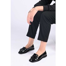 Bestello Bağcıksız Saraç Detaylı Jurdan Taban Hakiki Deri Rugan Loafer 332-26146 Kadın Ayakkabı