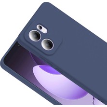 Darkom Oppo Reno 13F 5g Uyumlu Düz Renkli Içi Kadife Darbe Emici Özelliğe Sahip Silikon Kılıf.