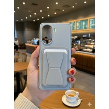 Darkom Samsung Galaxy A35 / A55 Uyumlu Düz Renkli Kendiliğnden Kartlıklı ve Stand Olabilen Darbe Emici