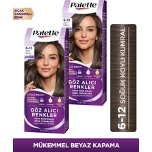 Palette Göz Alıcı Renkler Saç Boyası 6-12 Soğuk Koyu Kumral 50 ml x 2 Adet
