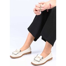 Bestello Bağcıksız Saraç Detaylı Jurdan Taban Hakiki Deri Rugan Loafer 332-26146 Kadın Ayakkabı