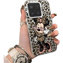 HONTINGA Xiaomi 15 5g ile Uyumlu Kılıfı Silikon Kenar Sert Arka Düşüme Önleyici Basitlik Anti Düşme Kamera Korumali Minnie Desen Telefon Kılıfı Kadın ve Erkek Için Uygundur K1-0697