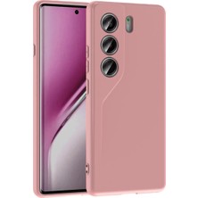 Darkom Tecno Camon 40 Pro Uyumlu Düz Renkli Içi Kadife Darbe Emici Özelliğe Sahip Silikon Kılıf.