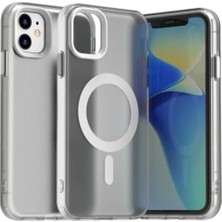 Darkom Iphone 11 Uyumlu Düz Renkll Magsafe Kablosuz Şarj Özelliği Aktif Olarak Çalışan Darbe Emici Kılıf