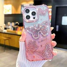 Darkom Iphone 11 Uyumlu Düz Renkli Taşlı Darbe Emici Özelliğe Sahip Silikon Telefon Kılıfı