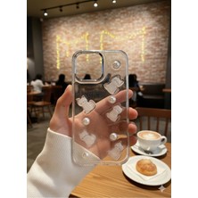 Darkom Iphone 13 / 14 Uyumlu Şeffaf / 3D Desenli / Darbe Emici Özelliğe Sahip / Silikon Kılıf