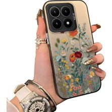 HONTINGA Xiaomi 15T 5g ile Uyumlu Kılıfı Silikon Kenar Sert Arka Düşüme Önleyici Basitlik Anti Düşme Kamera Korumali Çiçek Desen Telefon Kılıfı Kadın ve Erkek Için Uygundur K1-0722