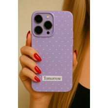 Darkom iPhone 16 Pro Uyumlu Renkli Silikon Benekli Darbe Emici Özelliğe Sahip Kılıf