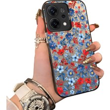 HONTINGA Oppo Reno 14 5g ile Uyumlu Kılıfı Silikon Kenar Sert Arka Düşüme Önleyici Basitlik Anti Düşme Kamera Korumali Çiçek Desen Telefon Kılıfı Kadın ve Erkek Için Uygundur K1-0578