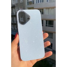 Darkom Iphone 16 Uyumlu Düz Parlak Renkli Simli Darbe Emici Özelliğe Sahip Telefon Kılıfı