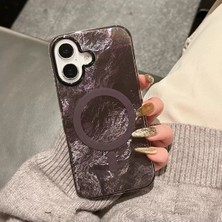 Darkom Iphone 15 Uyumlu Düz Renkli Hologram Desenli Darbe Emici Özelliğe Sahp Kılıf