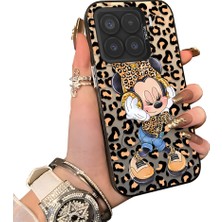 HONTINGA Xiaomi 15 5g ile Uyumlu Kılıfı Silikon Kenar Sert Arka Düşüme Önleyici Basitlik Anti Düşme Kamera Korumali Minnie Desen Telefon Kılıfı Kadın ve Erkek Için Uygundur K1-0697