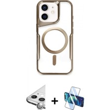Marsilyan™- iPhone 11 Kılıf Yadigar Klasik Özel Seri - Siyah 3D Antistatik Cam Ekran Koruyucu + Raze Metal Kamera Lens - Gs