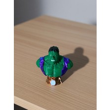 Riva Self Hulk Büst Figür - 12 cm Çok Renkli 3D Baskı Marvel Yenilmezler Dekoratif Obje