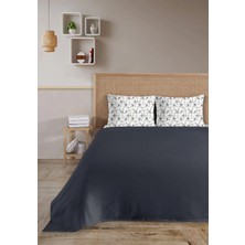 Monolisse %100 Pamuk Medusa Lacivert Çift Kişilik Pike Takımı 200 x 230 cm