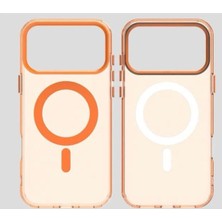 Darkom Iphone 17 Pro Uyumlu Düz Renkll Magsafe Kablosuz Şarj Özelliği Aktif Olarak Çalışan Telefon Kılıfı