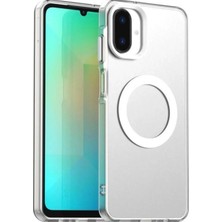 Darkom Samsung Galaxy A07 Uyumlu Düz Renkll Magsafe Kablosuz Şarj Özelliği Aktif Olarak Çalışan Kılıf
