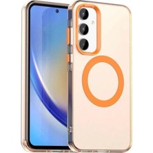 Darkom Samsung Galaxy A16 Uyumlu Düz Renkll Magsafe Kablosuz Şarj Özelliği Aktif Olarak Çalışan Kılıf