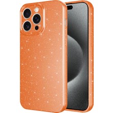 Darkom Iphone 15 Pro Max Uyumlu /düz Renkli / Simli / Işıltılı / Darbe Emici/koruyucu Özellikli Kılıf