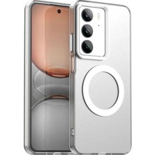Darkom Realme C75 Uyumlu Düz Renkll Magsafe Kablosuz Şarj Özelliği Aktif Çalışan Darbe Emici Kılıf