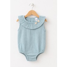Kidaxi Kız Bebek Fiyonklu Müslin Body