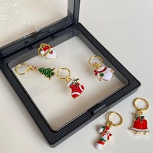Yumakça Metal Yılbaşı Christmas Figürlü Ilmek Bekletme Broş Seti