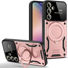 Darkom Samsung Galaxy A55 Uyumlu Yeni Nesil Standlı / Darbe Emici Özellikli Tank Kılıf