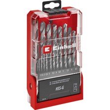 Orijinal Einhell 13 Parça Hss-G Metal Matkap Ucu Seti (Hss 4241 Çelik, Yüksek Parlaklıkta, 135° Split-Point Uç, Frezelenmiş Tip N Helis, Yuvarlak Sap, Saklama Kutulu) - 49205519