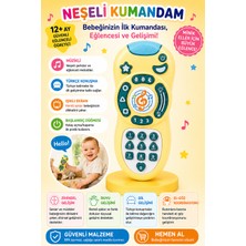 Can Oyuncak Neşeli Kumandam Eğitici Müzikli Işıklı Oyuncak Pembe Renkli Kumanda