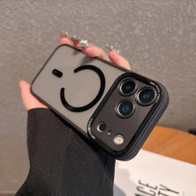 Darkom Iphone 17 Pro Uyumlu Metal Kamera Çerçeveli Kamera Korumalı Darbe Emici Özelliğe Sahip Kılıf