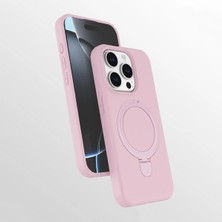 Darkom Iphone 14 Pro Max Uyumlu Düz Renkli /standlı / Içi Kadife / Darbe Emici Özelliğe Sahip Kılıf
