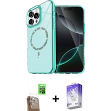 Pileli Store Pilelistore™ iPhone 16 Pro Max Kılıf Kıvılcım Form Prime - Siyah Bilvis 5in1 3D Magic Cam Ekran Koruyucu + Raze Metal Kamera Lens - Cltm