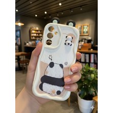 Darkom Samsung Galaxy A25 Uyumlu /3d Panda Desenli/ Baskılı / Darbe Emici/koruyucu/ Özelliğe Sahip Kılıf