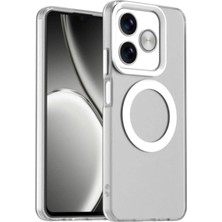 Darkom Realme C61 C63 Uyumlu Düz Renkll Magsafe Kablosuz Şarj Özelliği Aktif Çalışan Darbe Emici Kılıf