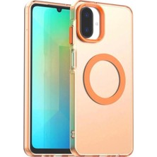 Darkom Samsung Galaxy A07 Uyumlu Düz Renkll Magsafe Kablosuz Şarj Özelliği Aktif Olarak Çalışan Kılıf