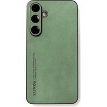 Darkom Samsung Galaxy S24FE Uyumlu Alcantara Süet Dokulu Darbe Emici Özelliği Sahip Kılıf.
