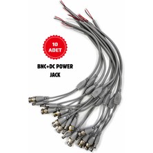 SmartVision Bnc+Dc Power Jack Hazır Kablo 30 cm 10 Adet